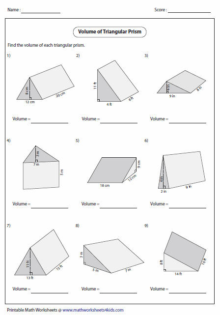 volume of combined rectangular prism worksheet pdf